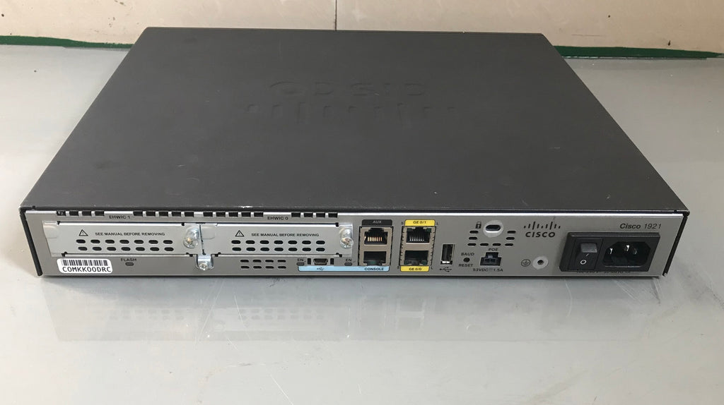 Cisco 1921 Integrated Services Router (CISCO1921/K9) - Used, 1-Year Warranty, 2 Ports
